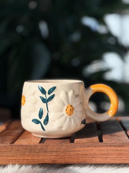 Floral Ceramic Coffee Mug