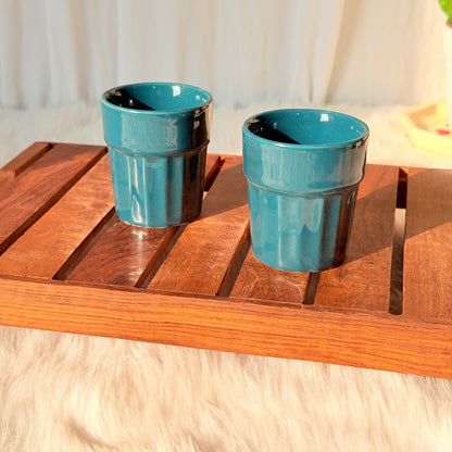 Deep Sea Blue Ceramic Tumbler