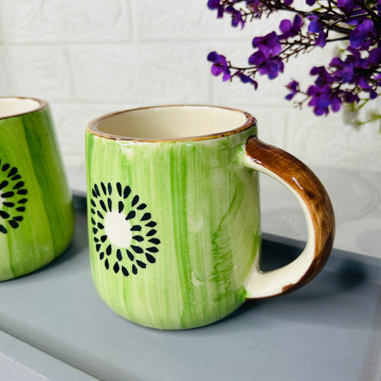 Kiwi Splash Ceramic Mug – Vibrant & Fun Beverage Mug