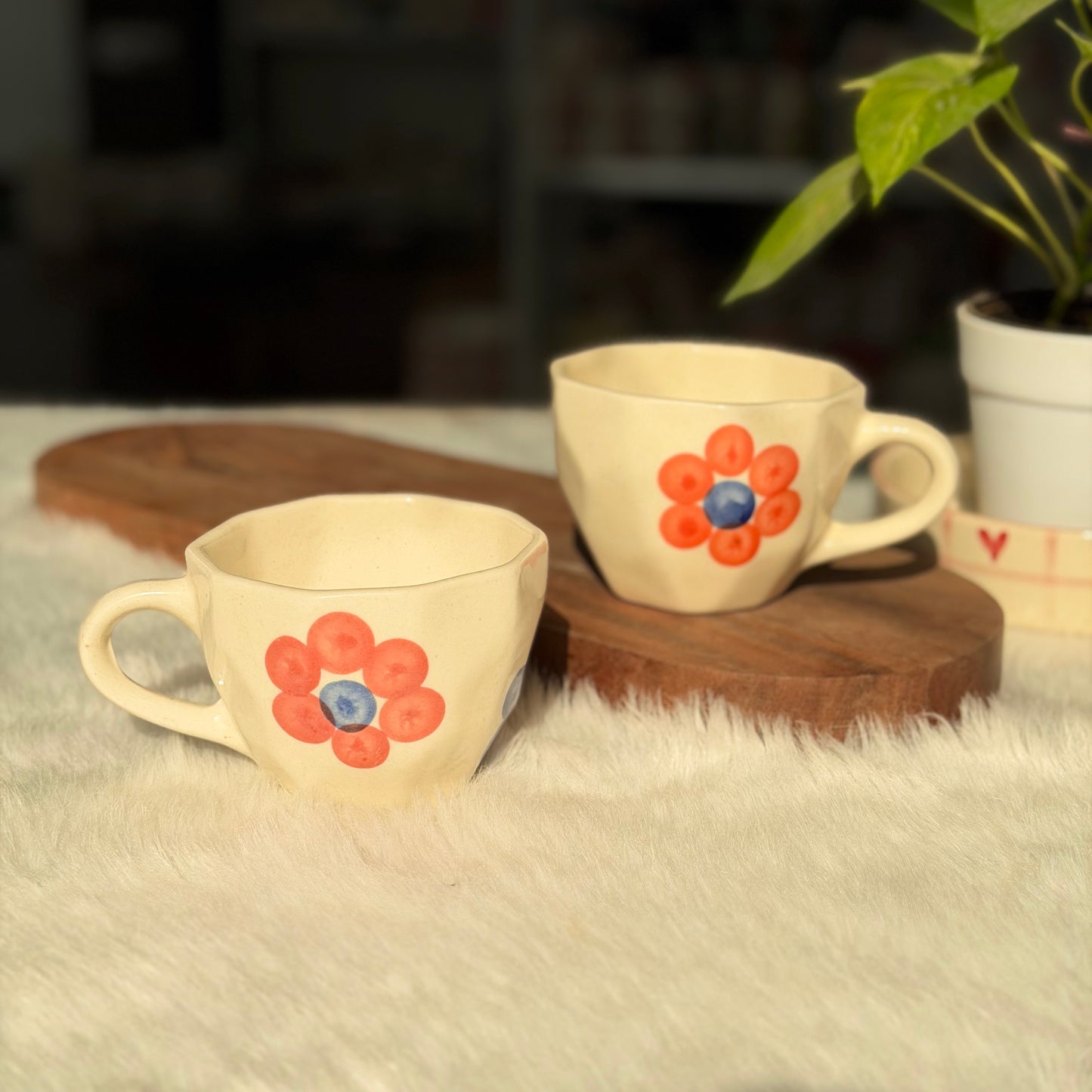 Bloom Bliss Ceramic Coffee Mug – Floral Art Mug