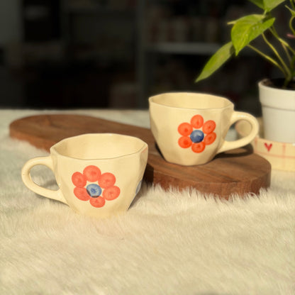 Bloom Bliss Ceramic Coffee Mug – Floral Art Mug