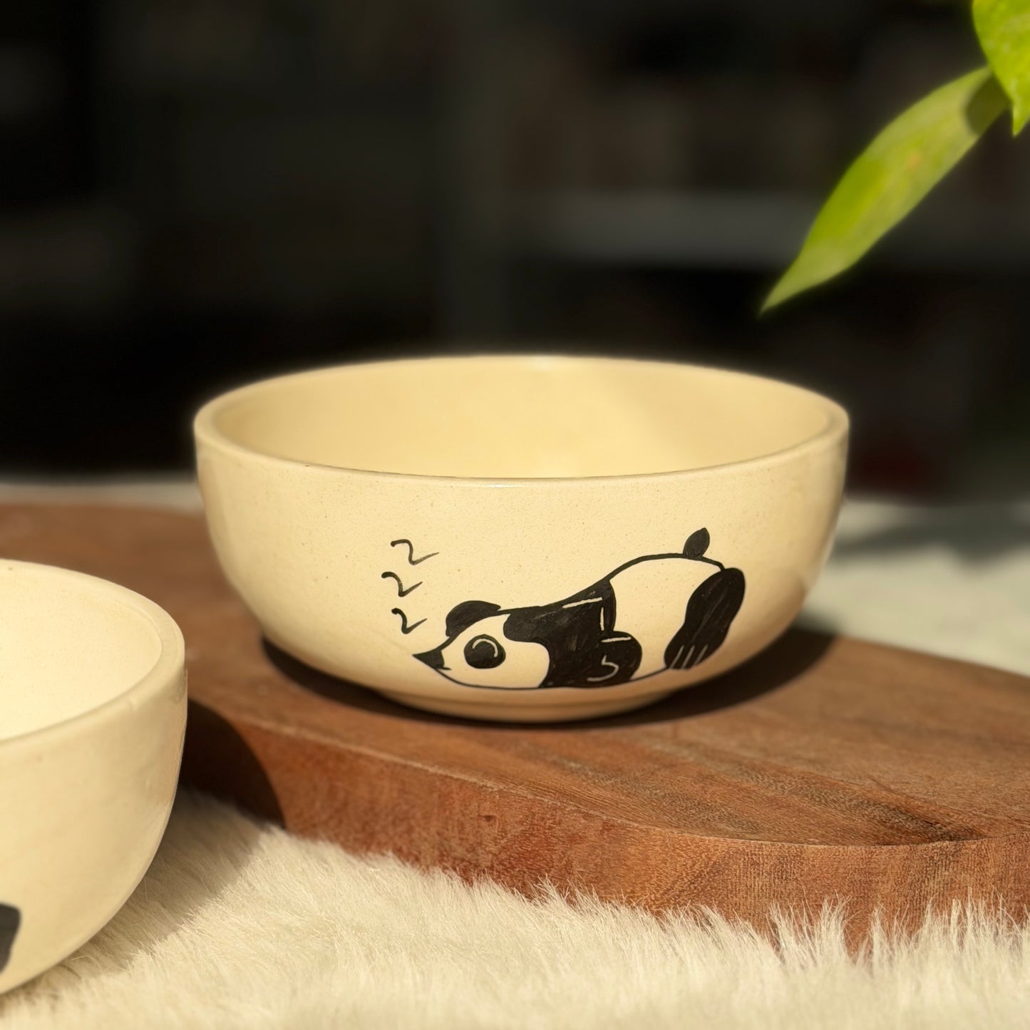 Sleepy Panda Ceramic Bowl