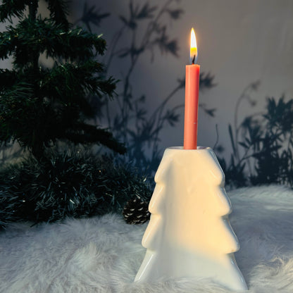 Xmas White Candle Stand