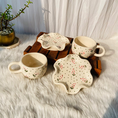 Leaf Xmas Cup Saucer