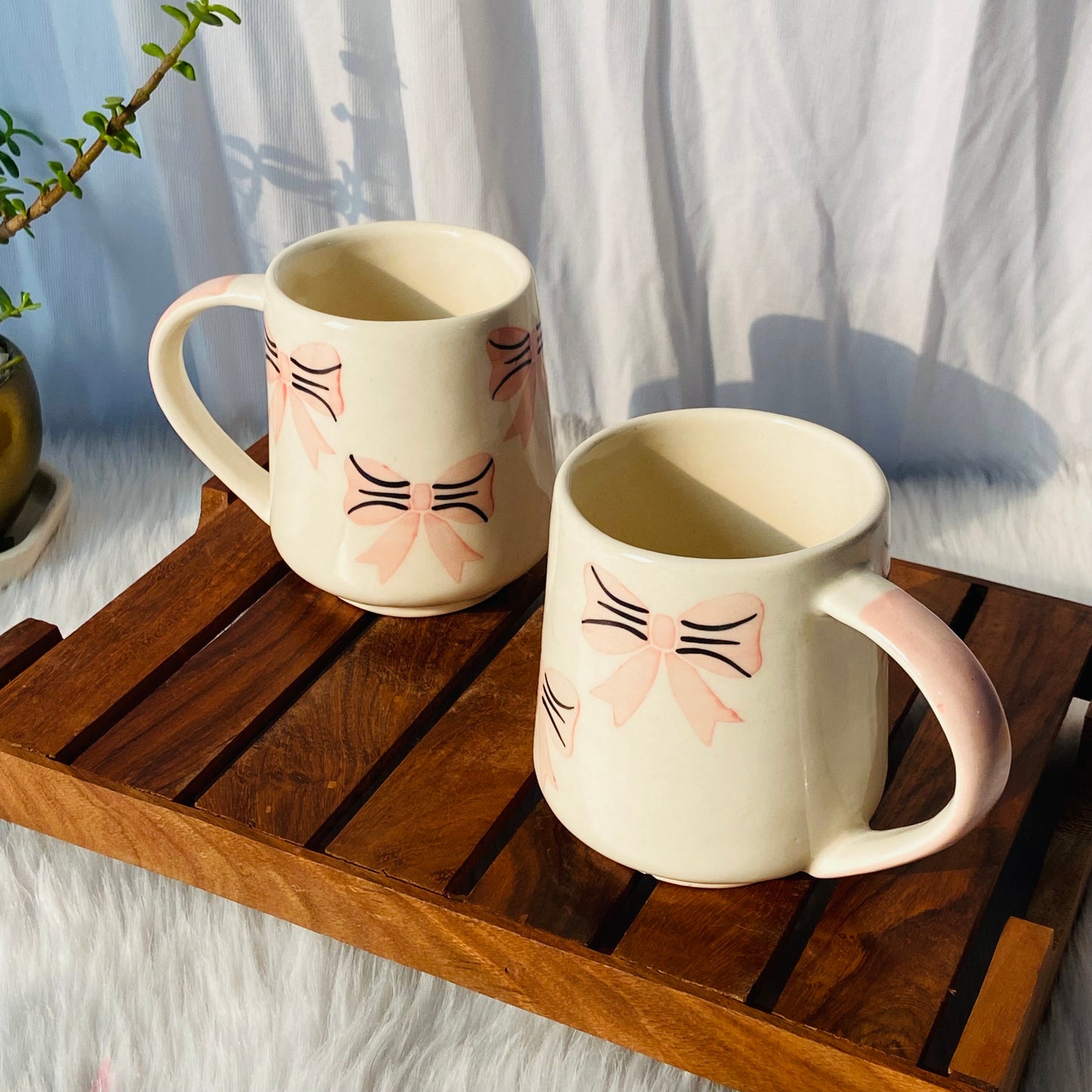 Bow Painted Mug