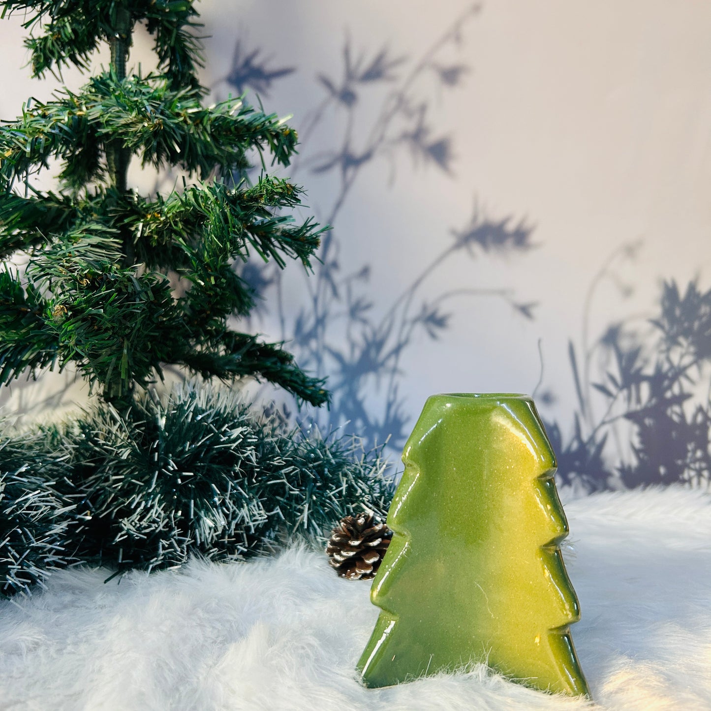 Xmas Green Candle Stand