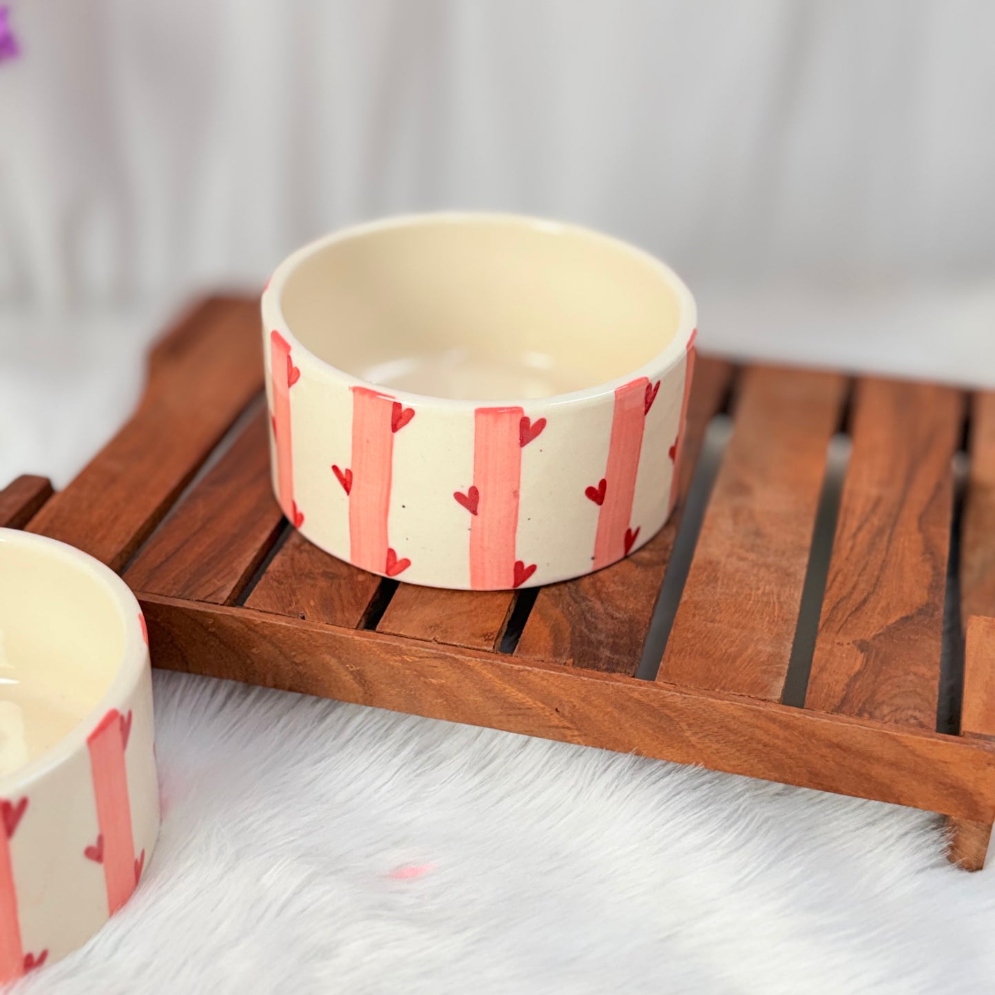 Candy Heart Stripe Breakfast Bowl