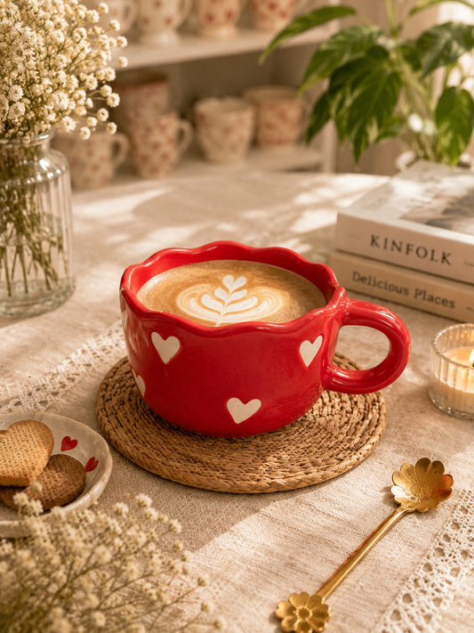 Red Heart Ceramic Mug – Love Edition