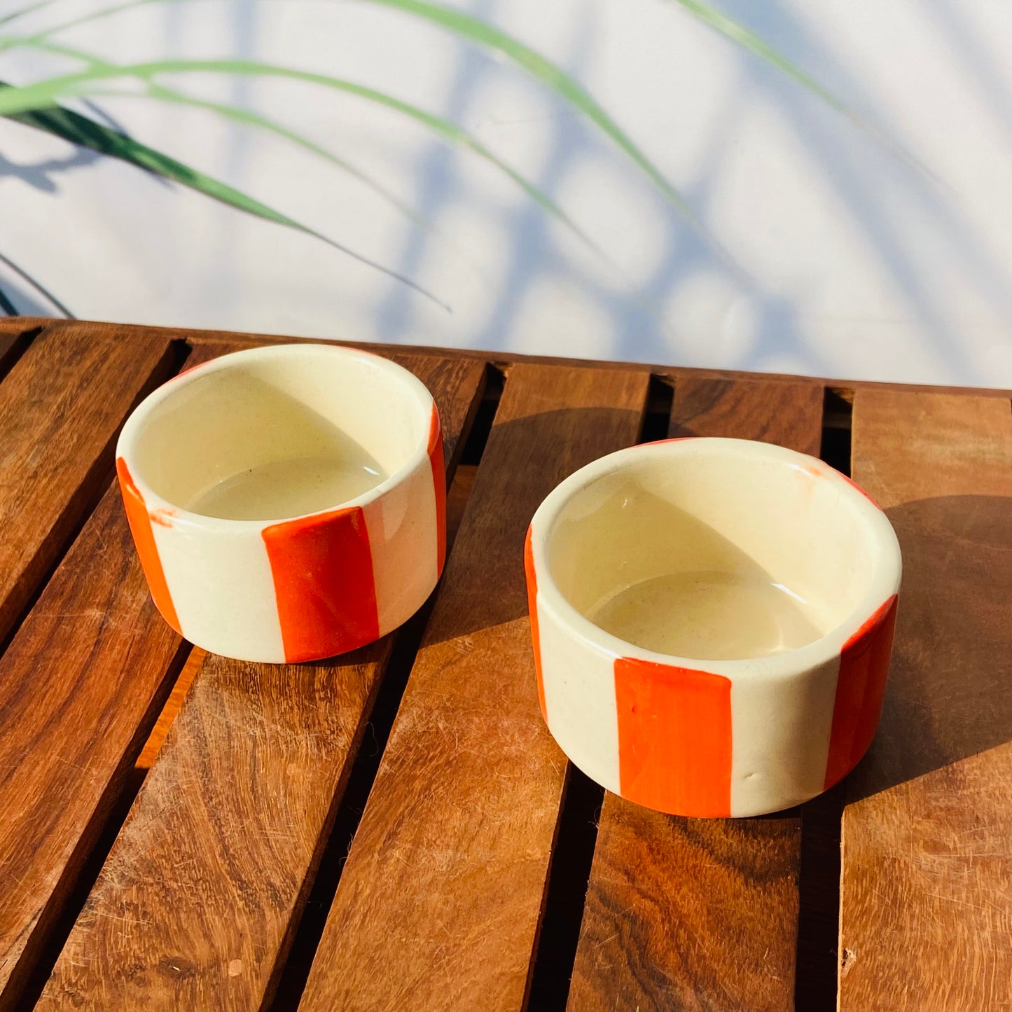Orange Pop Handcrafted Mini Bowls – Set of 2