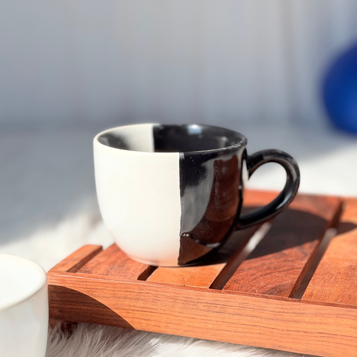 Monochrome Duo Ceramic Coffee Mug