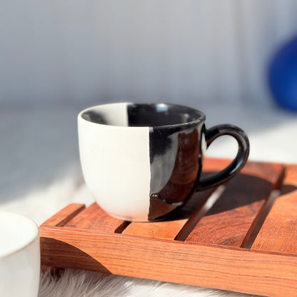 Monochrome Duo Ceramic Coffee Mug