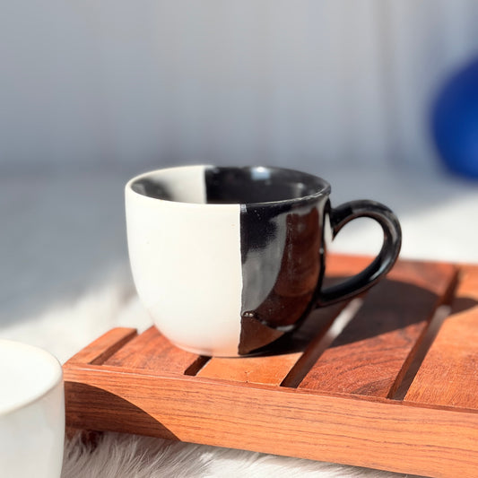 Monochrome Duo Ceramic Coffee Mug