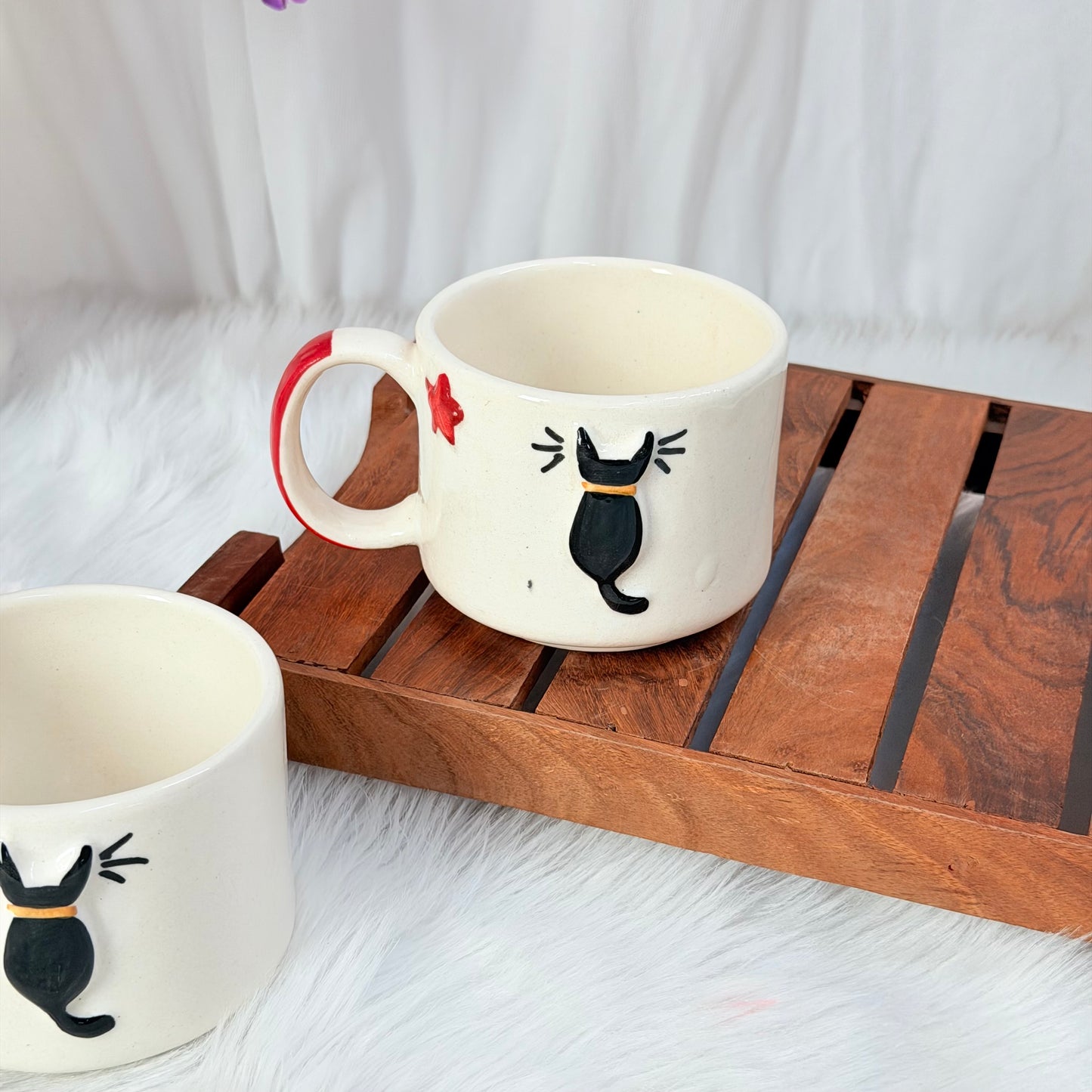 Midnight Cat Handcrafted Ceramic Mug