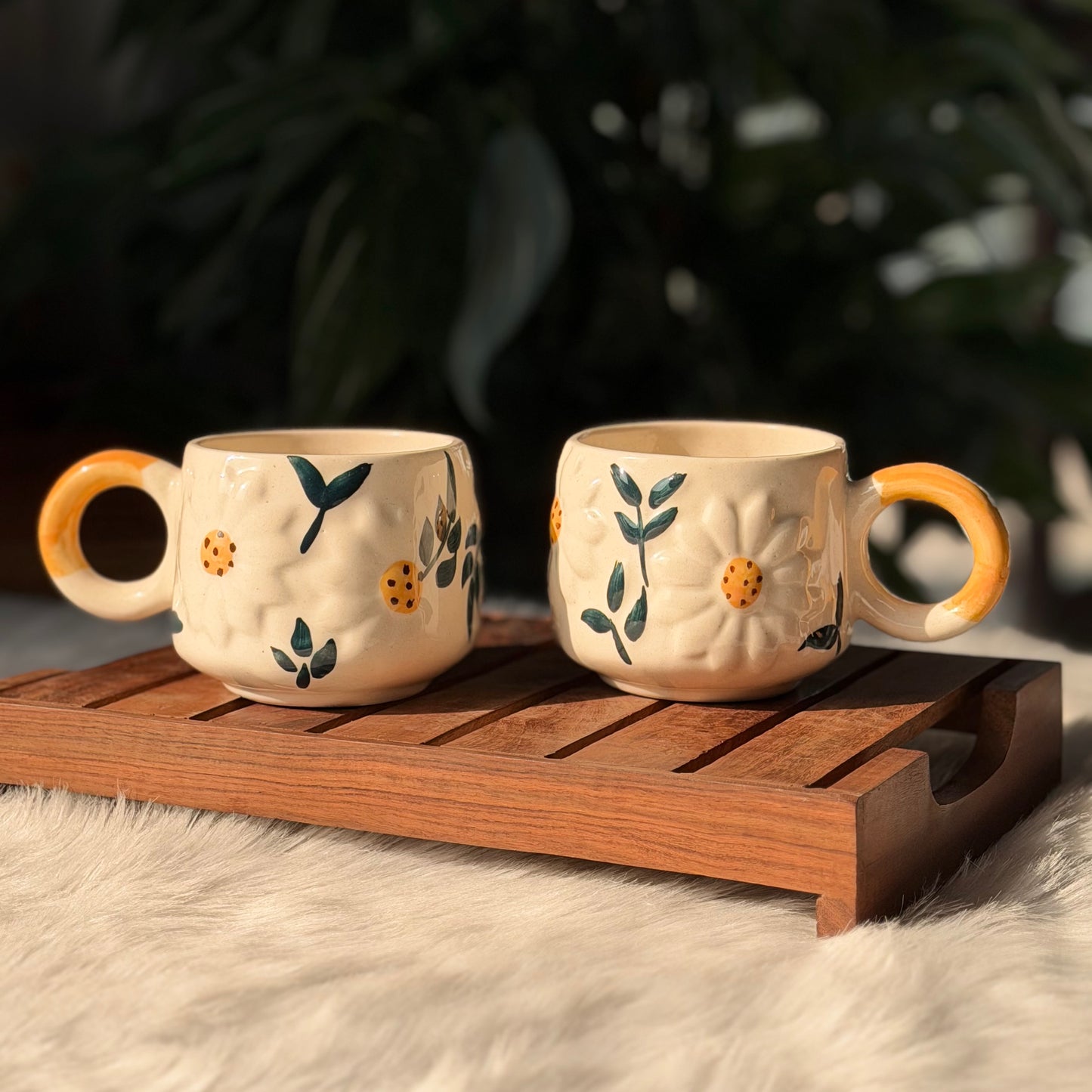 Floral Ceramic Coffee Mug