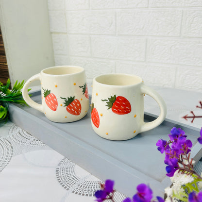 Strawberry Bliss Ceramic Coffee Mug – Cute & Vibrant Mug