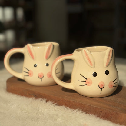 Handcrafted Bunny Bliss Ceramic Mug