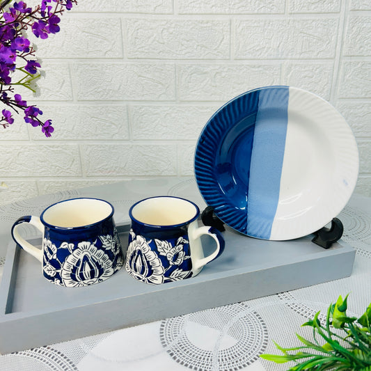 Azure Bliss Breakfast Combo Set(set of 3)