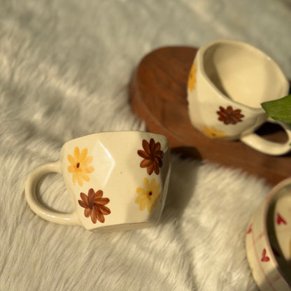 Autumn Bloom Ceramic Coffee Mug – Floral Collection