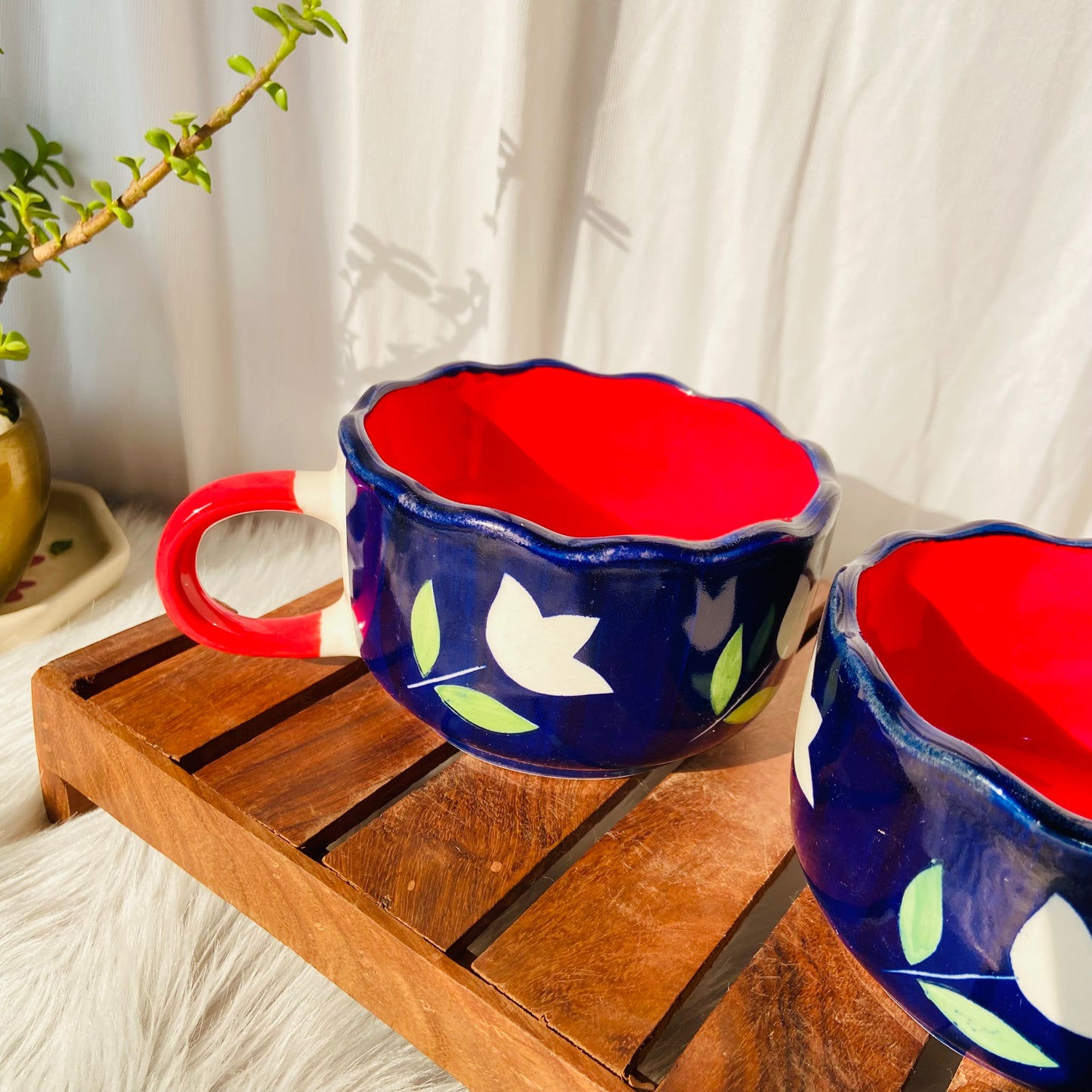 Midnight Blossom Broad Mug