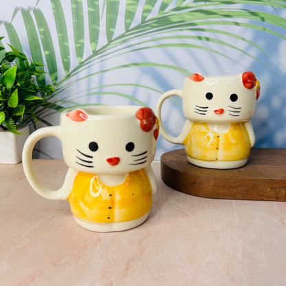Kitty mug - Yellow