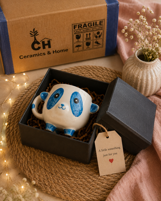 Handcrafted Panda Ceramic Coffee Mug – Cute Animal Mug | Gift Edition