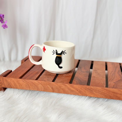 Midnight Cat Handcrafted Ceramic Mug
