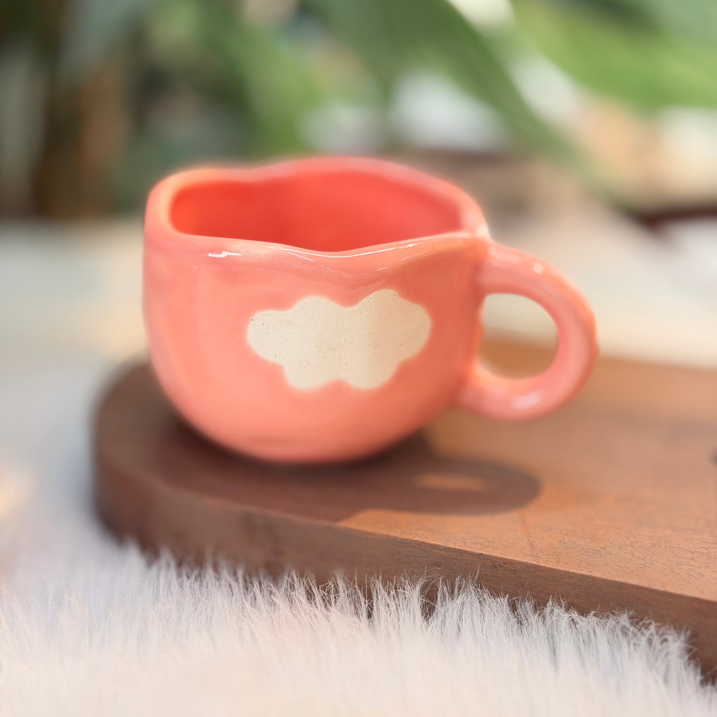Pink Cloud Ceramic Coffee Mug
