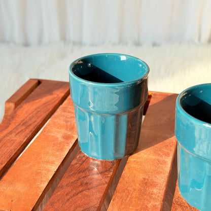 Deep Sea Blue Ceramic Tumbler