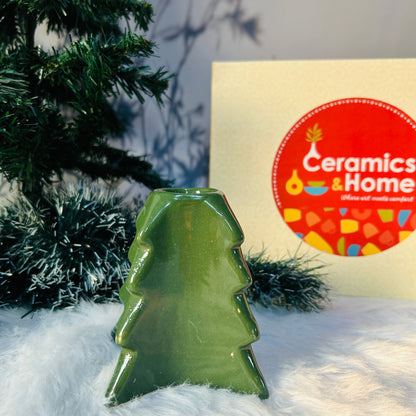 Xmas Green Candle Stand