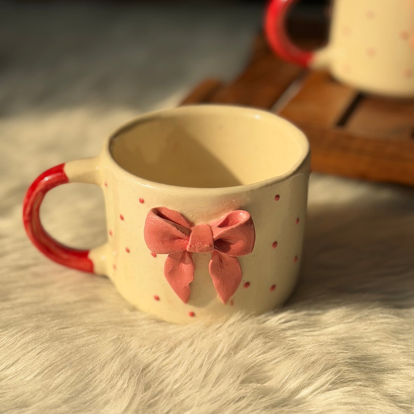Pink Bow Design Coffee Mug