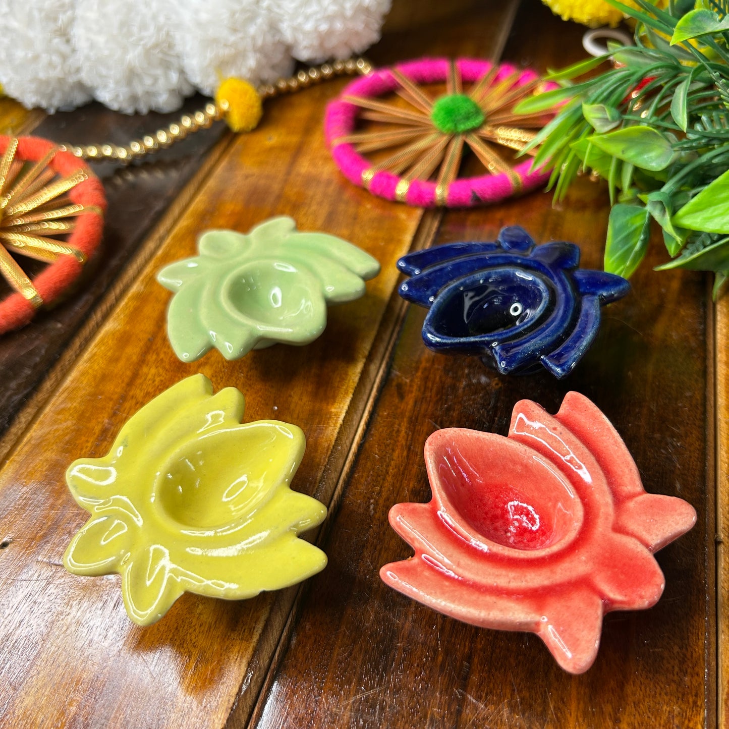 Lotus Diya’s combo ( set of 4 )