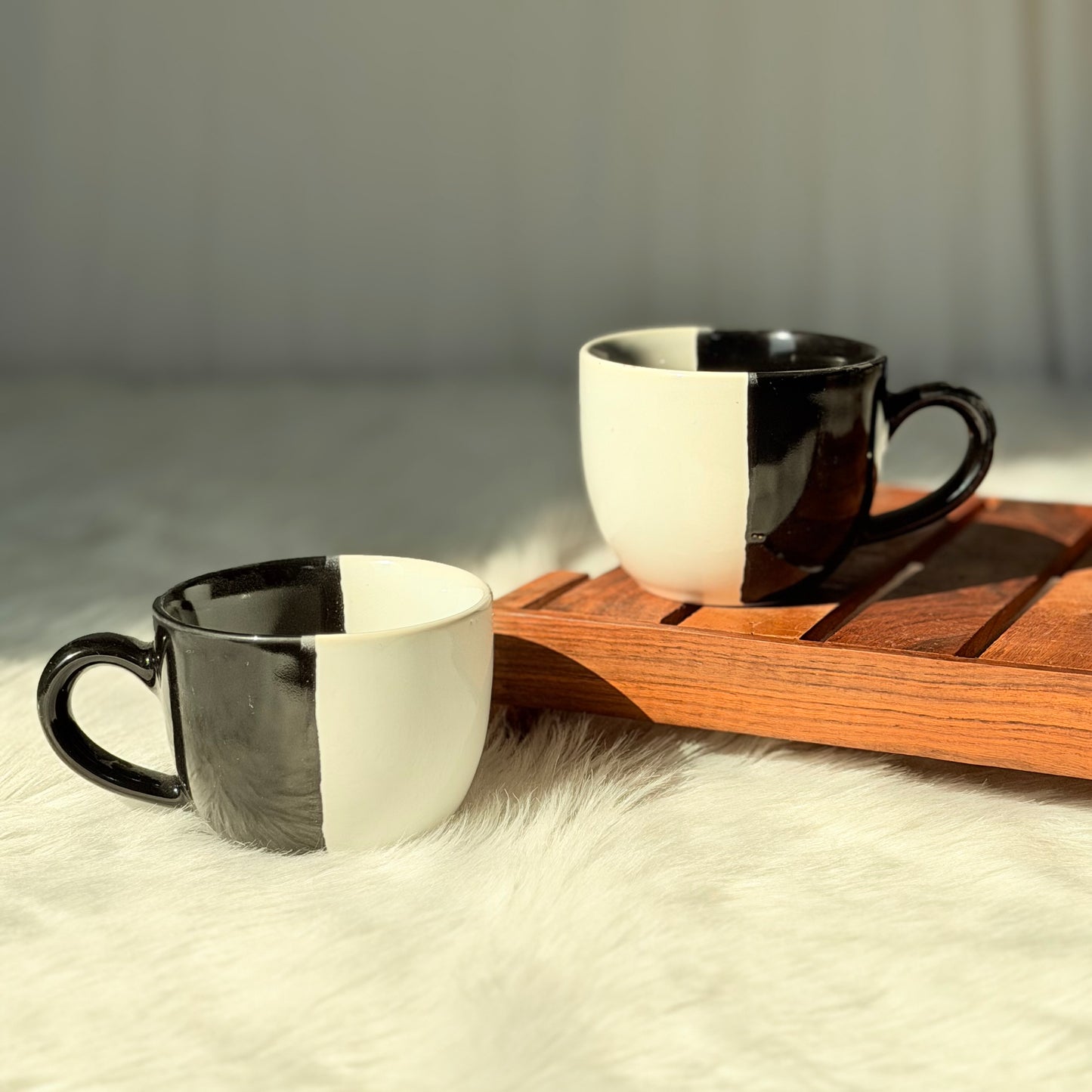 Monochrome Duo Ceramic Coffee Mug