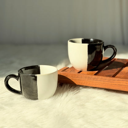 Monochrome Duo Ceramic Coffee Mug