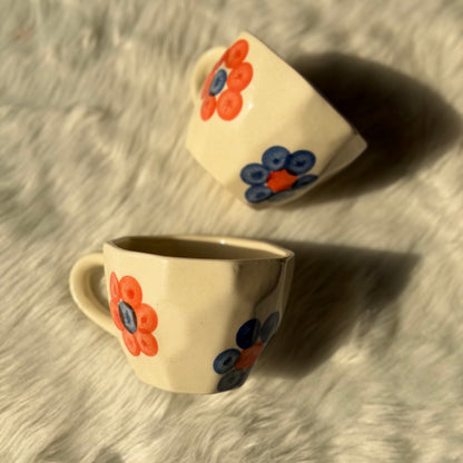 Bloom Bliss Ceramic Coffee Mug – Floral Art Mug