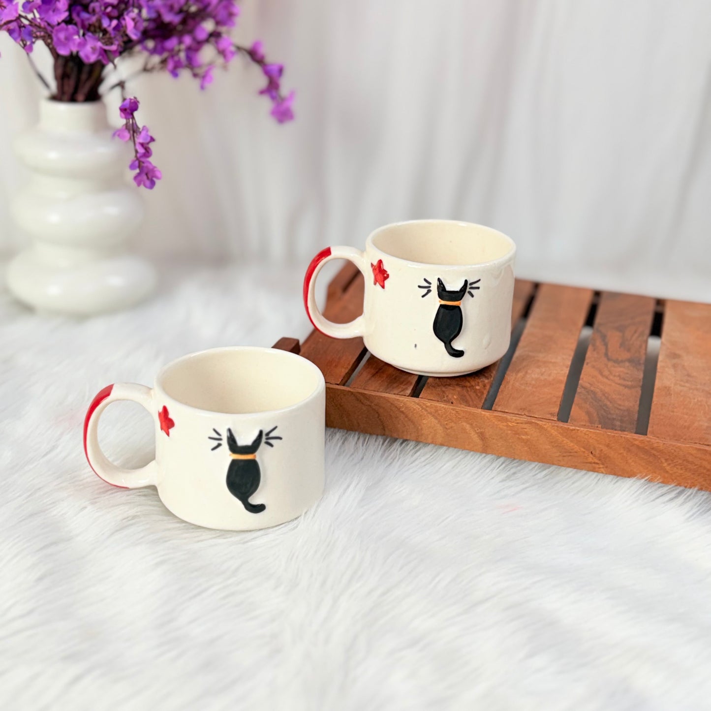 Midnight Cat Handcrafted Ceramic Mug