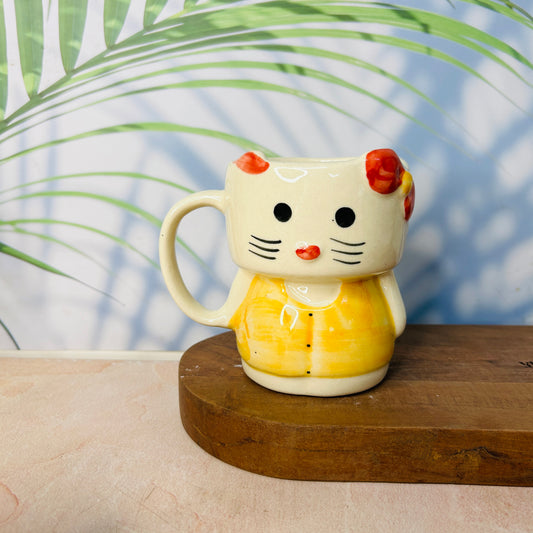 Kitty mug - Yellow