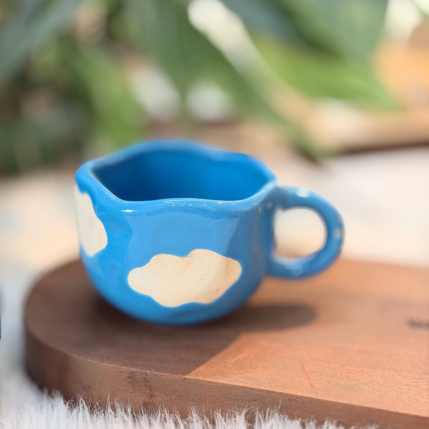 Blue Cloud Ceramic Coffee Mug