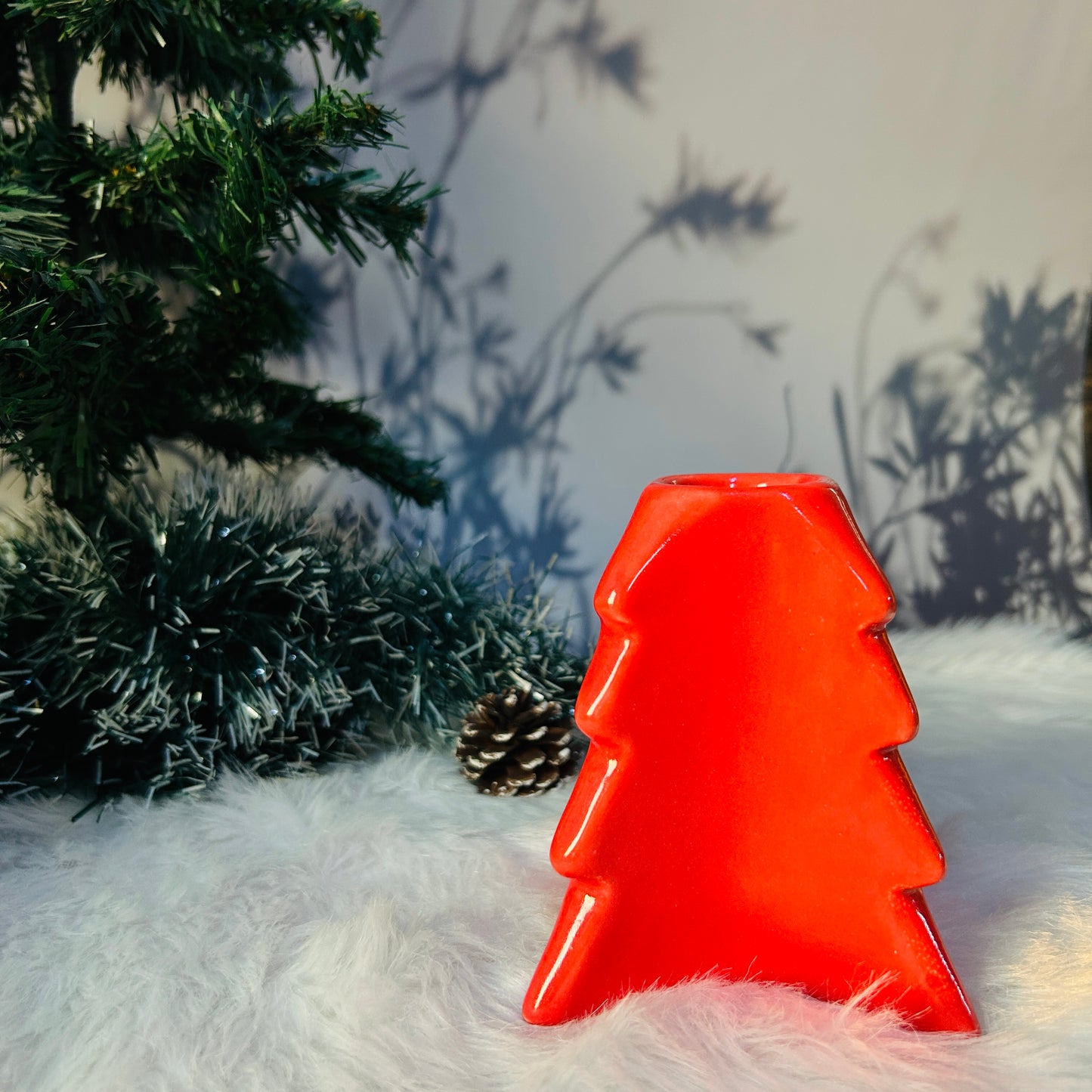 Xmas Red Candle Stand