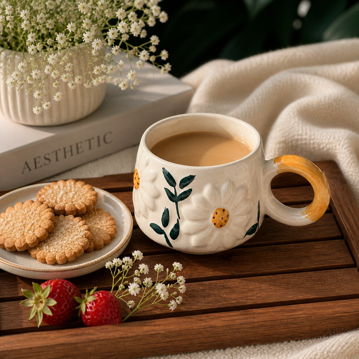 Floral Ceramic Coffee Mug