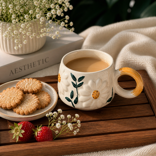 Floral Ceramic Coffee Mug