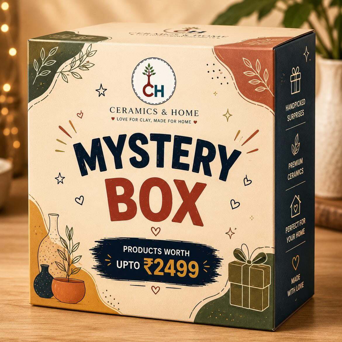 Ceramics & Home Mystery Box – ₹1499 Edition | Surprise Handmade Ceramic & Home Décor Collection
