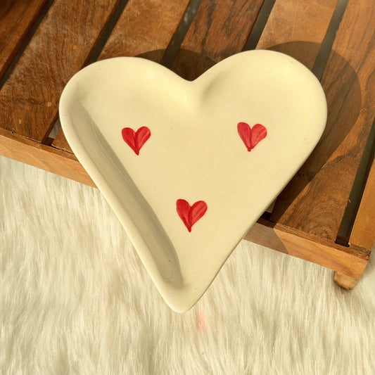 Little Love Heart Ceramic Platter