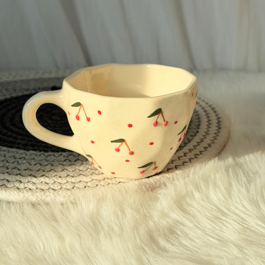 Cherry Crush Ceramic Cup