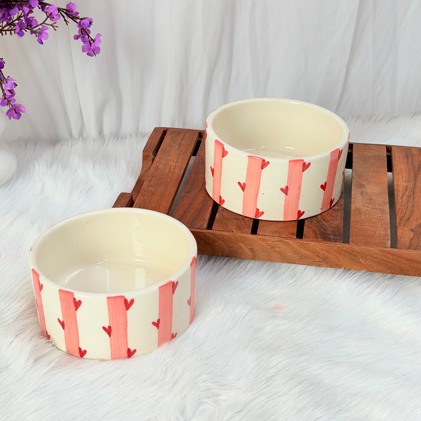 Candy Heart Stripe Breakfast Bowl
