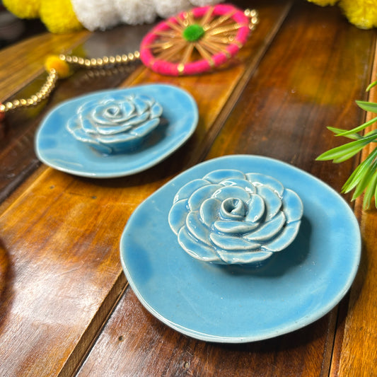 Blue agarbatti  holder ( pack of 1 )