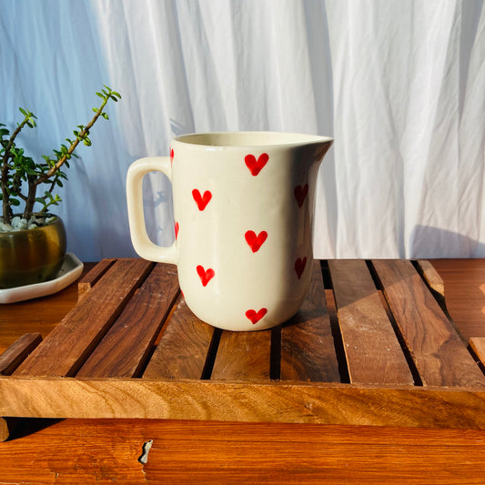 Red Heart Jug
