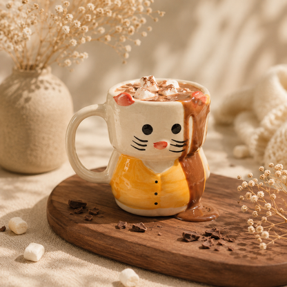 Cute Cat Ceramic Coffee Mug