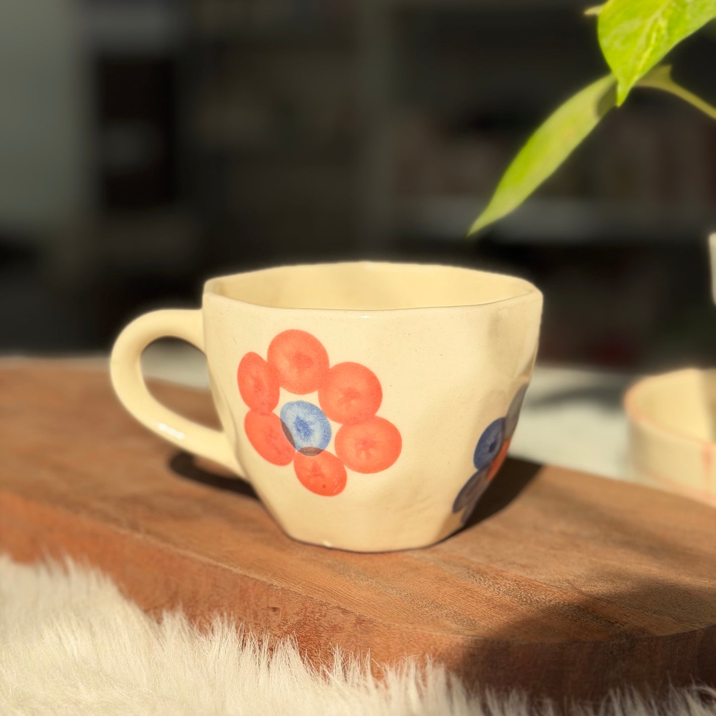Bloom Bliss Ceramic Coffee Mug – Floral Art Mug