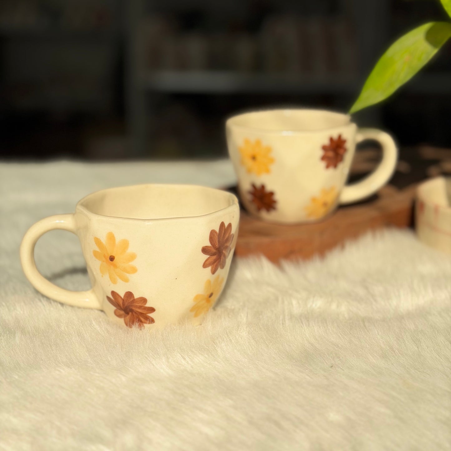 Autumn Bloom Ceramic Coffee Mug – Floral Collection