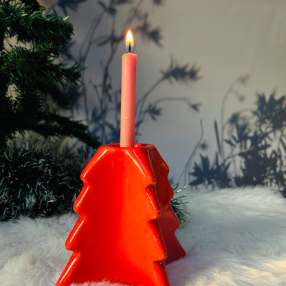 Xmas Red Candle Stand